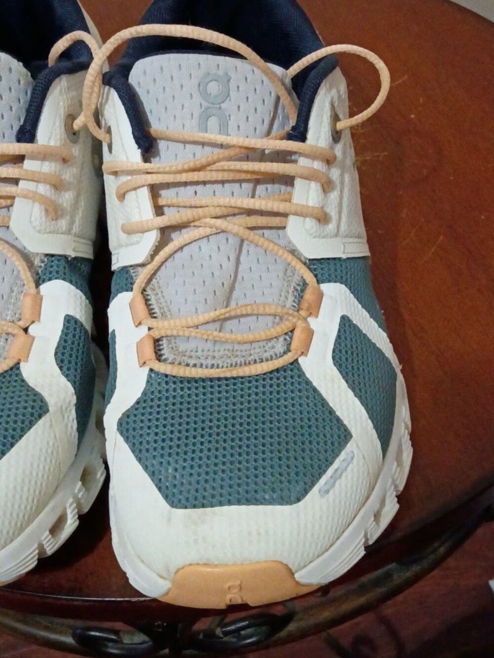 On Running Cloud 5 Push 69.98856 Womens W6 Athletic Shoes White Cobble Sneakers - Picture 7 of 14